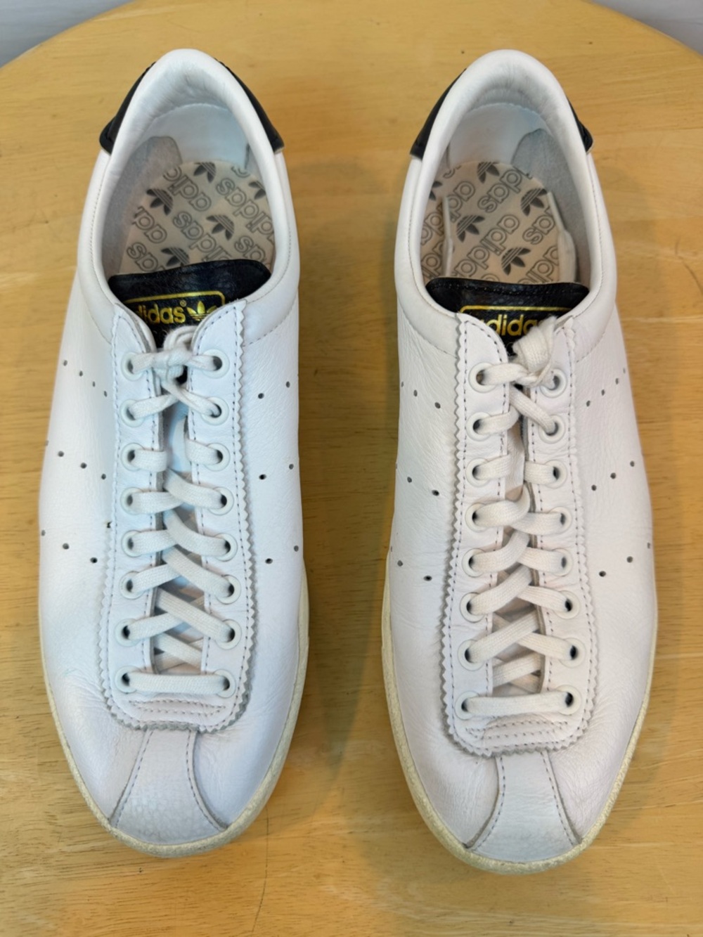Adidas | White Leather Lacombe Lace-Up Sneaker, 8.5 - Picture 4 of 12